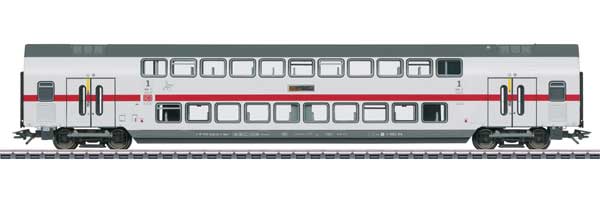 IC2 Type DApza 682.2 Bi-Level 1st Class Coach - 3-Rail - Ready to Run -- German Railroad DB AG (Era VI 2020, white, gray, red)-1