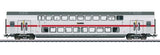 IC2 Type DApza 682.2 Bi-Level 1st Class Coach - 3-Rail - Ready to Run -- German Railroad DB AG (Era VI 2020, white, gray, red)-1
