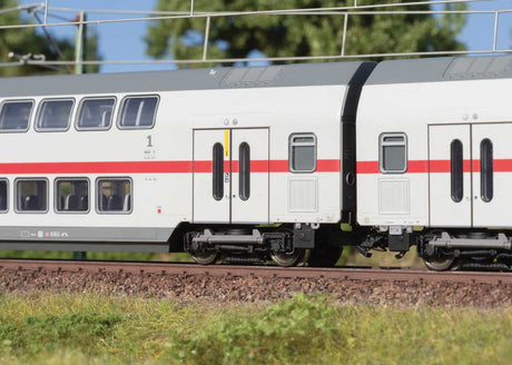 IC2 Type DApza 682.2 Bi-Level 1st Class Coach - 3-Rail - Ready to Run -- German Railroad DB AG (Era VI 2020, white, gray, red)-2