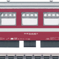 4-Car M2 Series Commuter Set w/Baggage-Cab Car - 3-Rail - Ready to Run -- Belgian State Railroad SNCB/NMBS (Era V, red, gray, white)