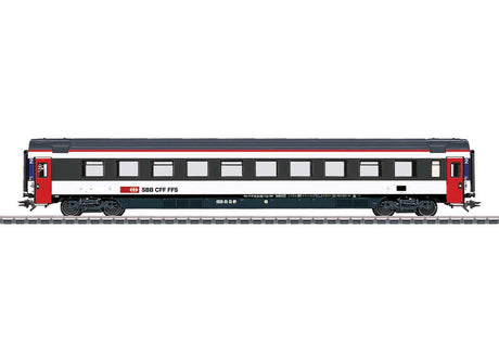 Type Bpm 2090 2nd Class - 3-Rail - Ready to Run -- Swiss Federal Railways SBB/CFF/FFS #1 (Era VI 2022, black, white, red)