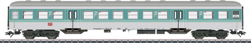 Type Bn 448 Silver Coin Commuter Coach - 3-Rail - Ready to Run -- German Railroad DB AG #50 80 22-54 034-0 (Era V 1995, turquoise, gray)