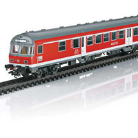 Silberling/Silver Coin Bnrdzf 477 2nd Class Cab Car - 3-Rail - Ready to Run -- German Railroad DB AG #50 80 82-34 324-7 (Era VI; Traffic Red, gray, white)