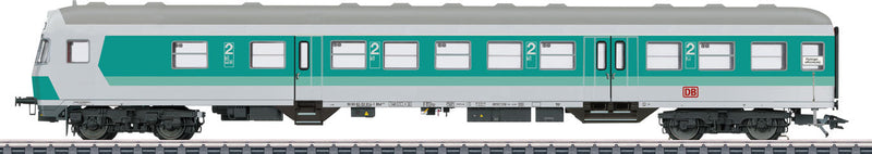 Type Bndf 478 2nd Class Silver Coin Commuter Cab Car - 3-Rail - Ready to Run -- German Railroad DB AG #50 80 82-53 914-1 (Era V 1995, turquoise, gray)