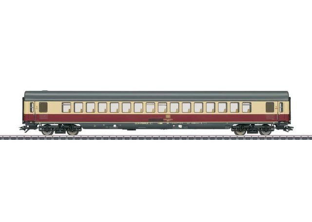 Type Apmz 121 1st Class Coach - 3-Rail - Ready to Run -- German Federal Railroad DB (Era IV 1980, red, beige, gray)-1