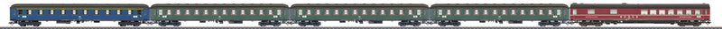 Express Train 5-Car Passenger Set - 3-Rail - Ready to Run -- German Federal Railroad DB (Era IV, 1970)