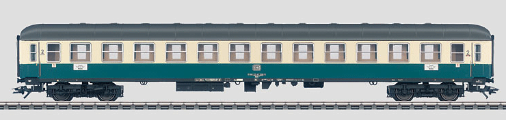 Type Bm 234 2nd Class Compartment Car - 3-Rail - Ready to Run -- German Federal Railways (DB)