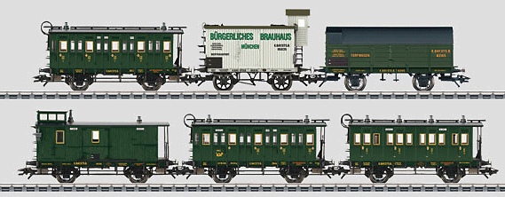6-Car Passenger Set -- Royal Bavarian State Railways (K.Bay.Sts.B.)