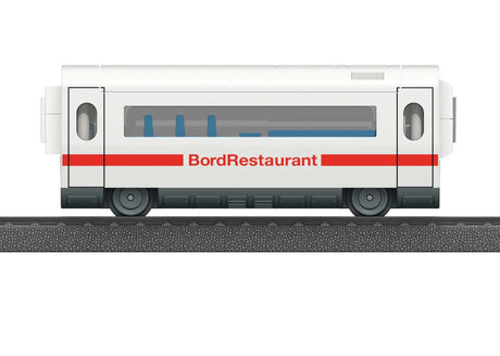 ICE 3 Add-On Passenger Car for My World Battery Train Sets -- German Railway DB AG (white, red)