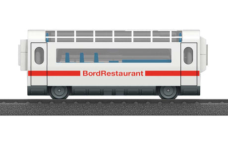High-Speed Train Diner for Battery-Powered Sets - Ready to Run - My World -- German Railroad DB AG InterCity Express (white, red)-1