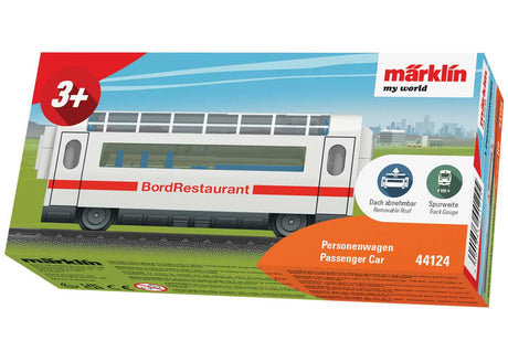 High-Speed Train Diner for Battery-Powered Sets - Ready to Run - My World -- German Railroad DB AG InterCity Express (white, red)-2