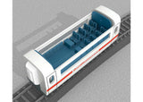 High-Speed Train Diner for Battery-Powered Sets - Ready to Run - My World -- German Railroad DB AG InterCity Express (white, red)-4