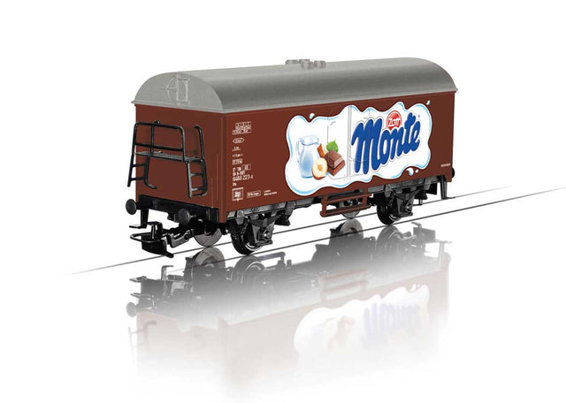 Refrigerator Car - 3-Rail - Ready to Run - Start-Up -- Zott Monte (Era VI, Boxcar Red, white, blue)-1