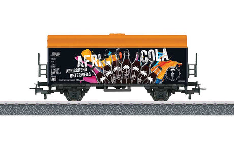 Refrigerator Car - 3-Rail - Ready to Run - Start-Up -- Afri Cola (black, gold, German Lettering)-2