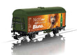 Refrigerator Car - 3-Rail - Ready to Run -- Bluna (Era VI, brown, color graphics, gray)-1