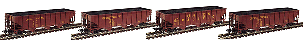 3-Bay Hopper 4-Car Set -- Union Pacific Type H-70-1