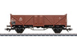 Type Omm 37 High-Side Gondola - 3-Rail - Ready to Run -- German Federal Railroad DB (Era III 1950s, Boxcar Red)-1