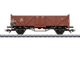 Type Omm 37 High-Side Gondola - 3-Rail - Ready to Run -- German Federal Railroad DB (Era III 1950s, Boxcar Red)-1