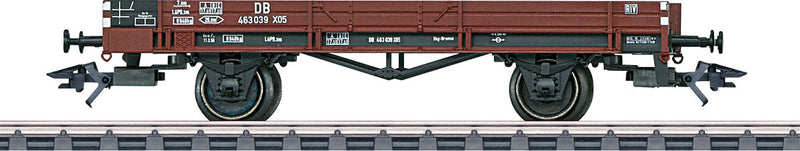 Type X-05 Low Side Gondola - 3-Rail Ready to Run -- German Federal Railroad DB (Era III, Boxcar Red)