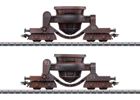 Slag Car 2-Pack - 3-Rail - Ready to Run -- No Roadname, #86, 93 (Era III, Boxcar Red)-1