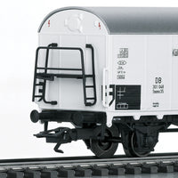Type Tnoms 35 Refrigerator Car - 3-Rail - Ready to Run -- German Federal Railroad DB (Era III 1960s, white, silver)