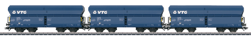 Type Falns Hopper 3-Pack - 3-Rail - Ready to Run -- VTG AG (Era VI; blue, white)