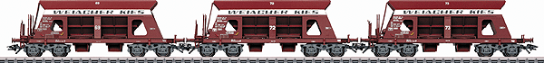 Era V Dump Car Set -- SBB Swiss Federal Railways (Weiacher Kies)