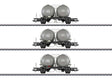 Type Uces and Ucs-y Spherical Container Car Set - 3-Rail - Ready to Run -- Dutch State Railways DSB (Era IV 1970, gray, black)