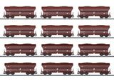 Type Falns 182 12-Pack - 3-Rail - Ready to Run -- German Railroad DB AG (Era VI 2015, Boxcar Red)-1