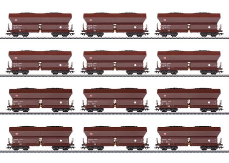 Type Falns 182 12-Pack - 3-Rail - Ready to Run -- German Railroad DB AG (Era VI 2015, Boxcar Red)-1