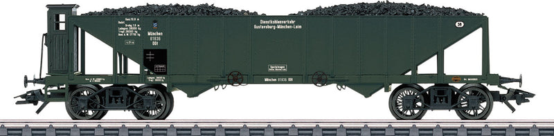 Type OOt Hopper w/Coal Load 3-Pack - 3-Rail - Ready to Run -- German State Railroad DRG (Era II 1922, black)