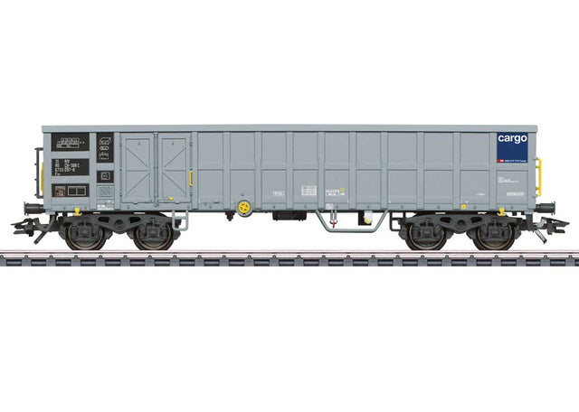 Type Fas High-Side Gondola - 3-Rail - Ready to Run -- SBB Cargo (Era VI 2020, gray, blue)