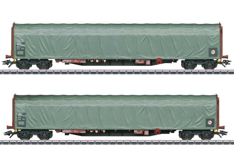 Sliding Tarp Car - 3-Rail - Ready to Run -- AAE (Era V 2001, gray, Boxcar Red)