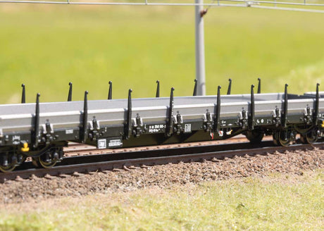 Type Res Low Side Gondola - 3-Rail - Ready to Run -- German Railroad DB AG (Era VI 2010, white)-3