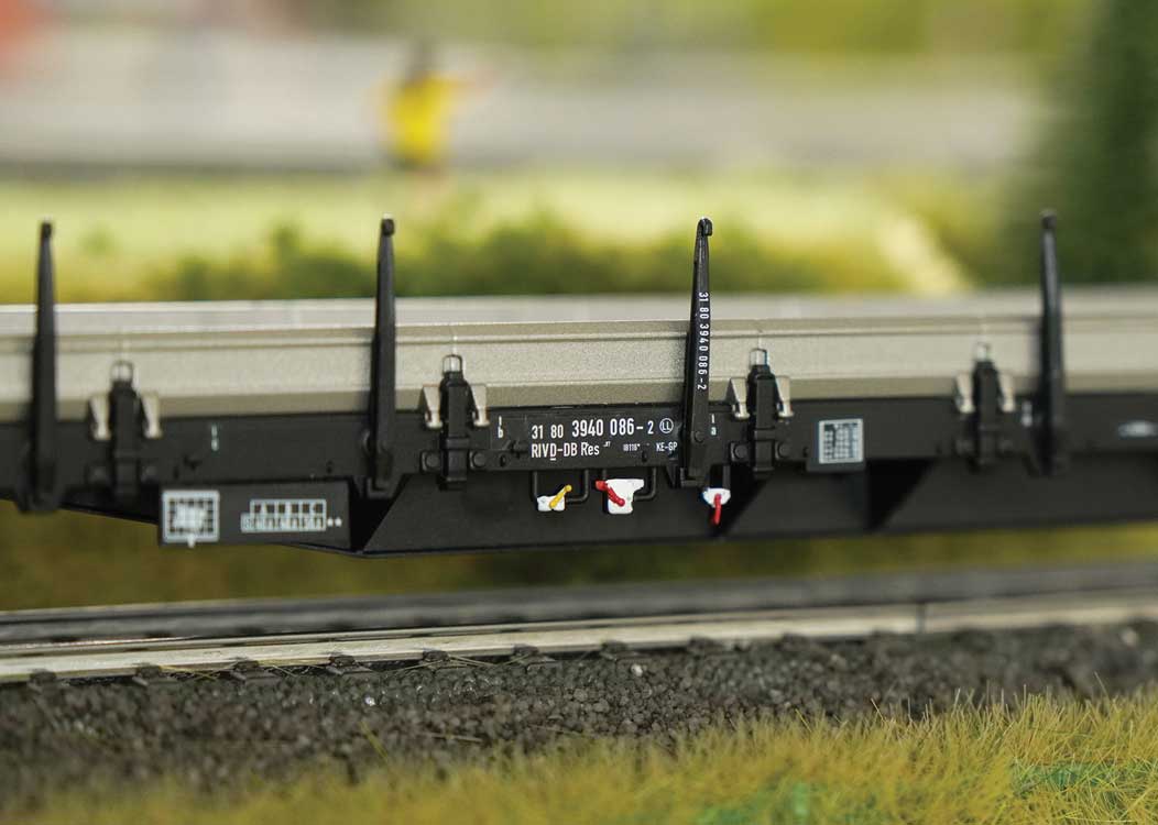 Type Res Low Side Gondola - 3-Rail - Ready to Run -- German Railroad DB AG (Era VI 2010, white)-5