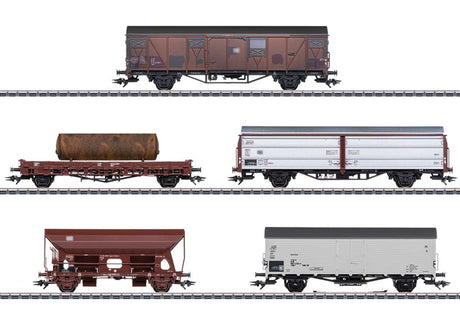 Class 193 Era IV Freight 5-Car Set - 3-Rail - Ready to Run -- 1 Each: Hbcs 300, Hbis 299 Box, Ibdlps 383 Reefer, Ed 090 Dump, Klms 440 Gon