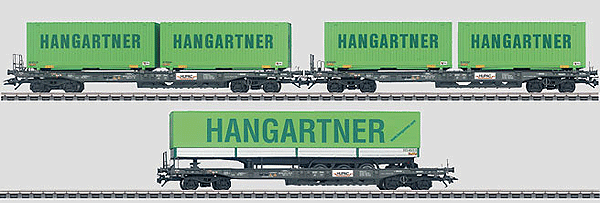 Deep Well Flat 3-Car Set -- SBB
