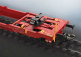 Type Sdggmrss 738 Double Deep Well Car w/Trailers - 3-Rail - Ready to Run -- German Railroad DB AG (Era VI 2013, red, 2 DB Schenker Trailers)-3