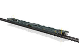 Type Sdggmrss Double Deep Well Car w/Tank Containers - 3-Rail - Ready to Run -- MFD Rail (Era VI 2021, gray w/Mars Trailers)-1