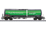 Type Zacns Four-Axle Tank Car - 3-Rail - Ready to Run -- Ermewa Green Cargo (Era VI 2013, green, black, white)-2