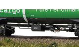 Type Zacns Four-Axle Tank Car - 3-Rail - Ready to Run -- Ermewa Green Cargo (Era VI 2013, green, black, white)-3