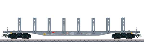 Type Snps 719 Stake Car - 3-Rail - Ready to Run -- SBB Cargo (Era VI 2019, gray)