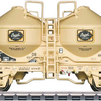 Type Kds-54 2-Axle Silo Car, Delivery Truck, Cookies - 3-Rail - Ready to Run -- Confiserie Bosch (Era III 1962, beige with White Delivery Truck, Museum Car)