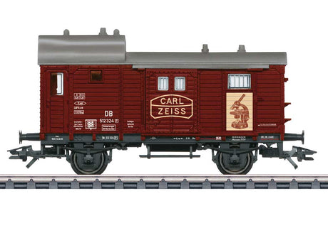 Type Pwg Freight Baggage 3-Rail w/Volkswagen T1 & Case - Ready to Run -- Carl Zeiss (2024 Museum Car, Era III 1960, red, gray w/Blue Vehicle)-5