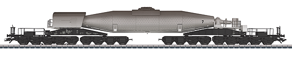 Torpedo Ladle Car - 3-Rail - Ready to Run -- German Federal Railroad DB (Era IV, black, silver, Weathered)