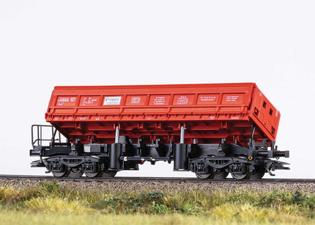 Type Fas Side Dump Car 3-Pack - 3-Rail - Ready to Run -- DB Schenker Rail Polska (Era VI 2016, red, black)-2