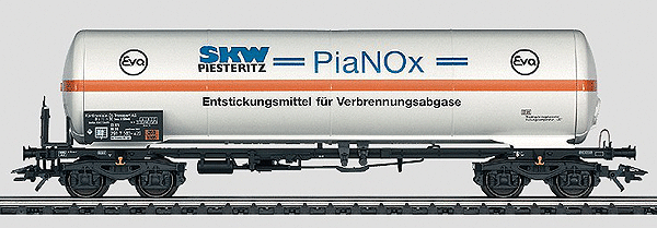 4-Axle Pressurized Gas Tank Car - 3-Rail Ready to Run -- SKW PiaNOx