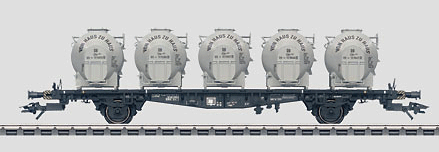 Flatcar w/pa Containers -- DB