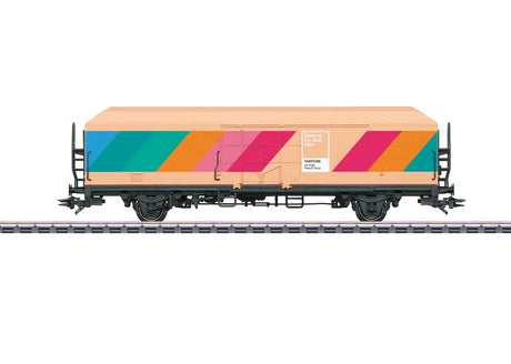 2-Axle Boxcar - 3-Rail - Ready to Run -- 2024 Pantone(R) Color of the Year (13-1023 Peach Fuzz)