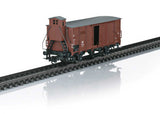 Type G 10 Boxcar w/Brakeman's Cab - 3-Rail - Ready to Run -- German Federal Railroad DB (Era III 1958, Boxcar Red)-1